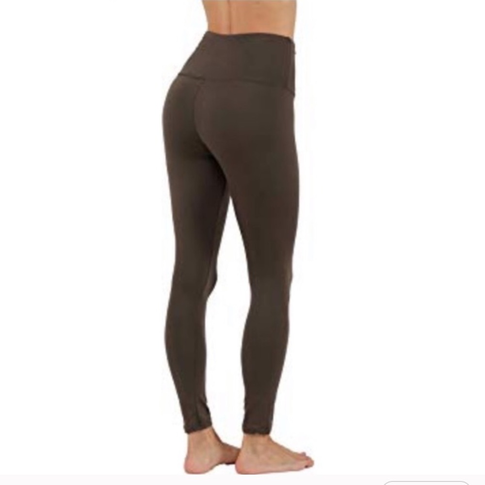 Shosho | Fleece Lined Yoga Leggings Warm olive - Picture 2 of 2